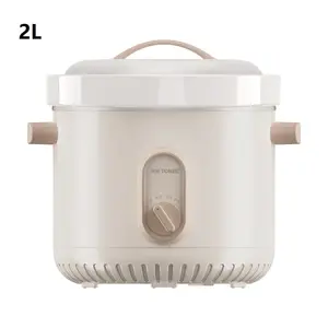 2L Slow Cooker Ceram Aluminum Outer Crock Pot For Soup With Keep Warm Function slow cooker machine