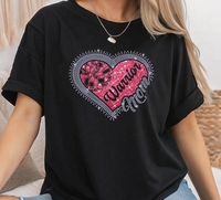 Transfert DTF Bling de haute qualité de la marque Dgtopaz, motif cœur en vinyle, perles de strass