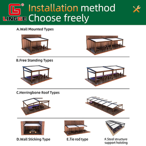 Gazebo pliable <span class=keywords><strong>en</strong></span> <span class=keywords><strong>PVC</strong></span>, protection UV, <span class=keywords><strong>abri</strong></span> extérieur électrique, imperméable, écologique, installation murale pour <span class=keywords><strong>jardin</strong></span> - Product Image 5