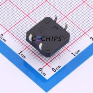 TS015-CBW1FH9.5 Tactile Switch Through hole-4P,12x12mm Switch Single Pole Single Throw Round Button 2.5N Through Hole - Product Image 2