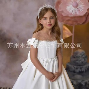 S0877N 2026 vestido de noche europeo y americano falda hinchada cola rendimiento anfitrión cumpleaños Piano anfitrión - Product Image 3