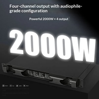 HDT&OEM Y2-2000 2*2000W Amplifier Digital Kelas D Dua Kanal 220V 30 Ohm Sistem Suara Stereo Pro Audio untuk Rumah dan Panggung