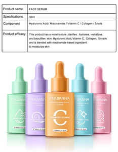 OEM marchio Private Label cura della pelle Niacinamide siero Anti invecchiamento viso <span class=keywords><strong>L</strong></span> acido ascorbico idratante acido ialuronico siero viso - Product Image 4