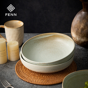 FENN mangkuk Pasta keramik 8.5 "bergaya Vintage, mangkuk sup buah makanan penutup UNTUK RESTORAN - Product Image 5