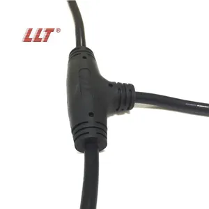 LLT <span class=keywords><strong>2</strong></span> <span class=keywords><strong>3</strong></span> 4 pin <span class=keywords><strong>3</strong></span> yollu T tipi kablo ayırıcı su geçirmez tel kalıplı elektrik konnektörü - Product Image 2