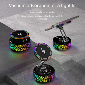 แท่นชาร์จไร้สายแม่เหล็กในรถยนต์ X12-C |   รุ่นเรืองแสงชาร์จเร็ว 15W |   720 °   การหมุนแบบเต็มรอบ |   แรงแม่เหล็กยึดเกาะสูง 1.5 กก. - Product Image 2