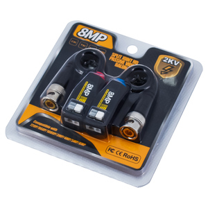 <span class=keywords><strong>Balun</strong></span> BNC de transmisión de vídeo pasivo, 8MP, HD, 4K, par trenzado, accesorios de CCTV para AHD, CVI, TVI, CVBS, <span class=keywords><strong>Balun</strong></span> de vídeo - Product Image 6