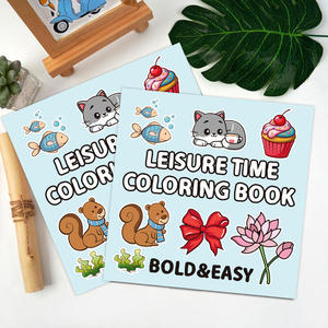 Carnet de coloriage personnalisé en gros, mignon et confortable, imprimé offset A5/A4, 40 pages, pour adultes et adolescents, avec des motifs audacieux et faciles à dessiner - Product Image 4