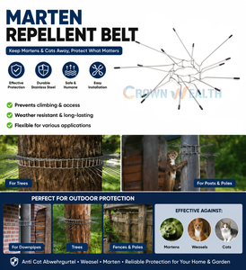1 pièce set Acier inoxydable <span class=keywords><strong>Anti</strong></span> Cat Abwehrgurtel Weasel Deterrent marten repulsif Belt For Prevent Climbing - Product Image 5