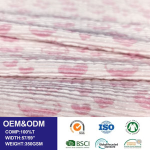 Heart-shaped High Elastic Knit Fabric Wholesale 100 Polyester Fiber 350GSM <strong>for</strong> <strong>Ladies</strong> Skirts Latest Design Manufacturer Custom - Product Image 1