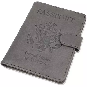 Slim Print <b>Passport</b> Holder <b>Wallet</b> Luggage Tag Gift Set Custom Rfid Pu Leather Travel <b>Passport</b> Holder Cover - Product Image 1