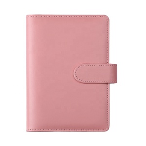 Hot bán A6 Kích thước PVC dây kéo tiền mặt phong bì Ngân Sách chất kết dính 6 Vòng cơ chế da bìa từ phong cách may RÀNG BUỘC - Product Image 2