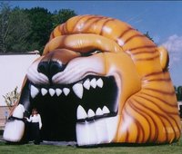 Fabricants de cadeaux de noël, modèles d'animaux gonflables, dessin animé, chien, lion, tigre, léopard, sur mesure