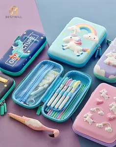 BESTWILL Fashion Personal isierte EVA Smiggle Pencil Case Benutzer definierter Druck Große Kapazität Niedliche Pencil Case