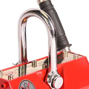 Alto factor de seguridad de elevación de <span class=keywords><strong>600KG</strong></span> Manual grúa magnética levantador magnético permanente para placa de acero - Product Image 3