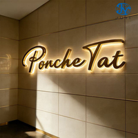 Letrero LED Personalizado, Letrero Comercial de Metal Iluminado, Logotipo con Letras de Canal, Letreros Comerciales 3D LED para Exteriores