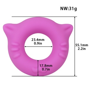 Cityfun - Funda de Silicona para Pene con Anillo de 2 Tamaños, Color Rosa y Negro, con Bloqueo Invisible, Juguetes Sexuales para Hombres - Product Image 2