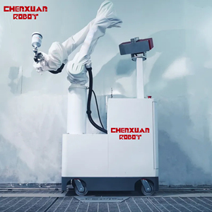 หุ่นยนต์พ่นสีรถ AI 3D Vision สำหรับยานพาหนะขนาด 5-7.5 เมตร แขนยาว 1.9 เมตร พร้อมระบบยกและพ่นสีอัตโนมัติ - Product Image 1