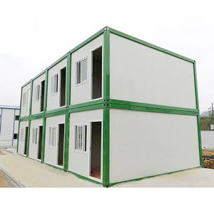 Fabrieksprijs 20ft Mobiele Stalen Structuur Gegalvaniseerde Container Kantoor Wonen Prefab Huis 2 Slaapkamer Afneembare Container Huizen