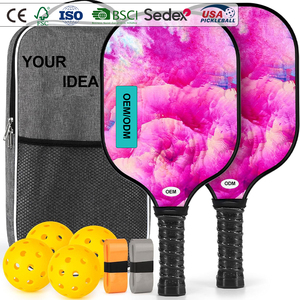 Ensemble de <span class=keywords><strong>2</strong></span> raquettes de pickleball avec noyau en nid d'abeille, 4 balles, sac de transport, approuvé USAPA, professionnel pour le divertissement et l'entraînement - Product Image 1