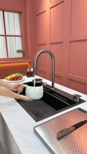 Lavello da Cucina in Acciaio Inox di Alta Qualità con Rubinetto Multifunzione a Cascata e Lavastoviglie Integrata - Product Image 4