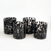 Bougeoirs en verre soufflé à la main, nouveau design 2020, vases à bougies de luxe pour la fabrication de bougies