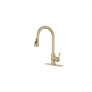 Robinet de cuisine extractible en alliage de zinc à poignée unique pour évier de cuisine - Product Image 1