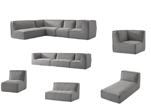 <span class=keywords><strong>Muebles</strong></span> modernos, conjunto de lujo, conjunto de <span class=keywords><strong>muebles</strong></span> de patio de compresión, sofá de jardín, asiento de tela para Villa al aire libre - Product Image 3