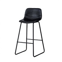 Chaise de bar moderne en métal de luxe à dossier bas pour comptoir, mobilier commercial