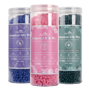 Cuentas profesionales de depilación <span class=keywords><strong>Facial</strong></span> de <span class=keywords><strong>cera</strong></span> de frijol de 400g para mujeres, <span class=keywords><strong>cera</strong></span> dura botánica con fragancias de leche de aloe de coco rosa - Product Image 5