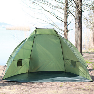 Tente de <span class=keywords><strong>camping</strong></span> 2 personnes facile à transporter, imperméable et résistante au soleil, pour toutes les saisons, simple couche, idéale pour la randonnée, la plage, la pêche et les pique-niques en extérieur - Product Image 2
