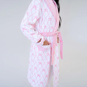 Vestaglia di Lusso <span class=keywords><strong>da</strong></span> Donna Hongbo a Maniche Lunghe con Vita Elasticizzata, Leggera, 100% Cotone Organico, Personalizzabile - Product Image 5