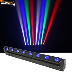 8*10W chùm tia hẹp góc dẫn chùm di chuyển ánh sáng RGBW 4in1 di chuyển thanh ánh sáng DJ pixel chùm di chuyển thanh ánh sáng cho bên sự kiện thanh - Product Image 1