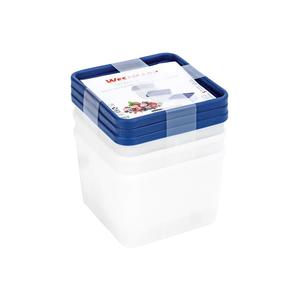 Westmark Freezer <b>Container</b> Trio 3 Pack Square Food <b>Storage</b> Deep Freeze Safe - Product Image 1