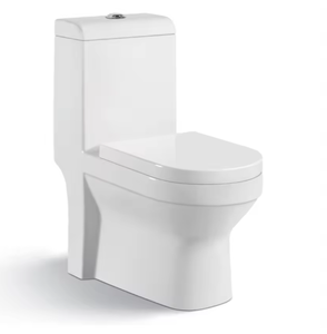 Inodoro Moderno de Cerámica con Doble Descarga y Drenaje en Forma de S, Fila Recta Horizontal, para Baños Africanos y de Medio Oriente - Product Image 2