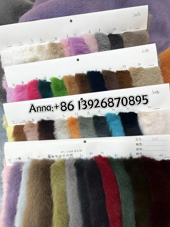 Rabbit Fur Pattern Names 45 Colors Soft Rabbit Faux Fur - Perfect for Garments & Home Textiles