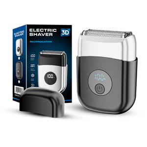 OEM Strong Power 8500rpm Electric <b>Shaver</b> Men Dual-Foil LCD Display IPX7 Waterproof Magnetic Cap Beard Bald Trimmer Lightweight - Product Image 1