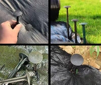Piquets de sol en plastique PP barbelés pour l'agriculture, clous de jardinage, piquets de barrière anti-mauvaises herbes pour tapis anti-mauvaises herbes agricoles
