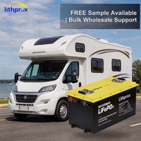 Batería de ciclo profundo LiFePO4 para RV, 38.4V 300AH 10KW, Grado 5, 6000 ciclos, 10 años de vida útil, BMS inteligente de 100A, RS485, IP67, OEM