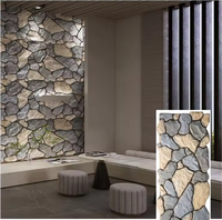 Panneau mural décoratif 3D en mousse PU imitation pierre, grande dalle, pour extérieur, villa, escalier, fond de scène - Vente en gros