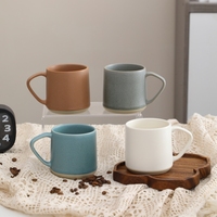 Mug à café en céramique de style nordique esthétique, design créatif et frais, tasse de petit-déjeuner, mugs pour couple, vente en gros pour la maison et les cafés