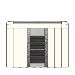 Espaces élevés grands espaces ouverts avec fenêtres plus grandes programme de minuterie hebdomadaire à <span class=keywords><strong>inertie</strong></span> électrique panneaux céramique aluminium radiateurs d'intérieur - Product Image 3