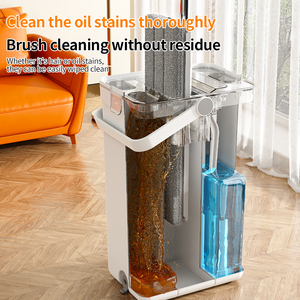 2026 Quay Ma Thuật Phẳng Lười Biếng Lau Sợi Nhỏ 360 Xoay Có Thể Điều Chỉnh Làm Sạch Sàn Lau Và Xô Đặt Mỹ Nhanh Chóng Giao Hàng - Product Image 4