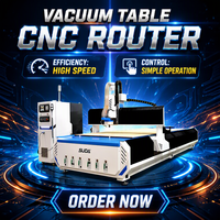 Routeur CNC industriel 1325 avec broche ATC 7,5 kW, changement d'outil en 8 secondes, table à vide