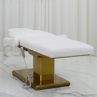 Lit électrique de Tableau de massage de moteur du cuir blanc 3/4 avec la base d'acier inoxydable