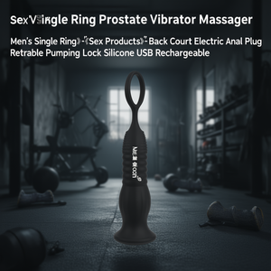 Vibrador de Próstata para Hombre Mleon, de Silicona, Recargable por USB, Tapón Anal, Juguete de Masaje, Retráctil, con Bloqueo - Product Image 2