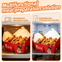 Non-Folding Recycled Kraft Paper Airplane Mailer Box with Matt Lamination and Embossing for Fast Food Takeout