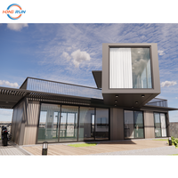 Maison conteneur de luxe de 2 à 3 chambres à coucher par le fournisseur Villa mobile prête à l'emploi Maison préfabriquée en acier pour hôtels