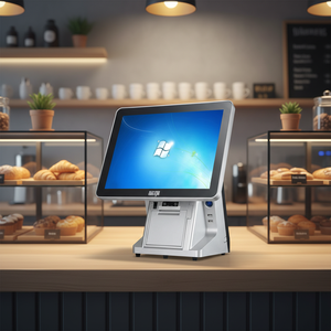 ระบบเครื่องบันทึกเงินสดแบบจอคู่ขนาด 15.6 นิ้ว สำหรับร้านอาหาร รุ่น Q6 ดีไซน์จอคู่ สำหรับ E-commerce ขายส่ง - Product Image 1