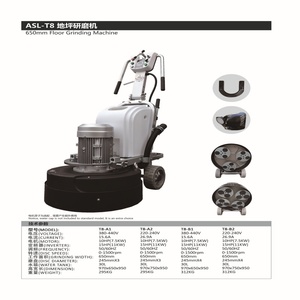 Pulidora de Pisos Planetaria de 9 Cabezas ASL650-T8 de 25.6 Pulgadas con Control de Velocidad VFD - Product Image 2